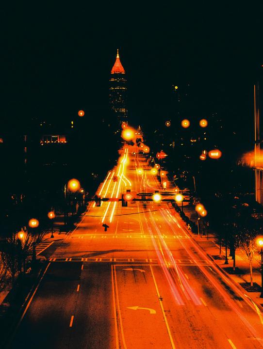 North Avenue (Atlanta, GA) on Harman RED // Mamiya 645 / 55mm f2.8