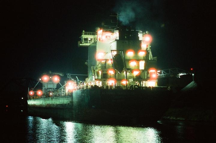 in the night. cinestill 800T