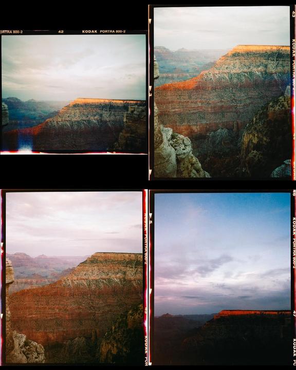 Sunset at Grand Canyon (Mamiya 7ii + Portra 800)