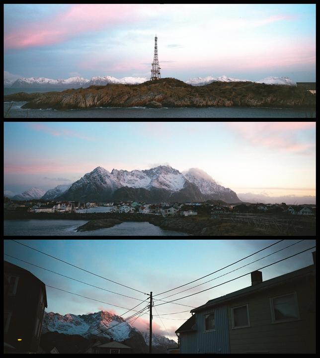 Dawn - Henningsvær, Norway [Xpan, 45mm, Portra 800]