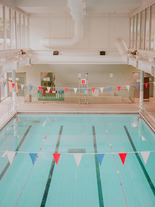 By the pool | Mamiya 645 Pro | Kodak Gold 200