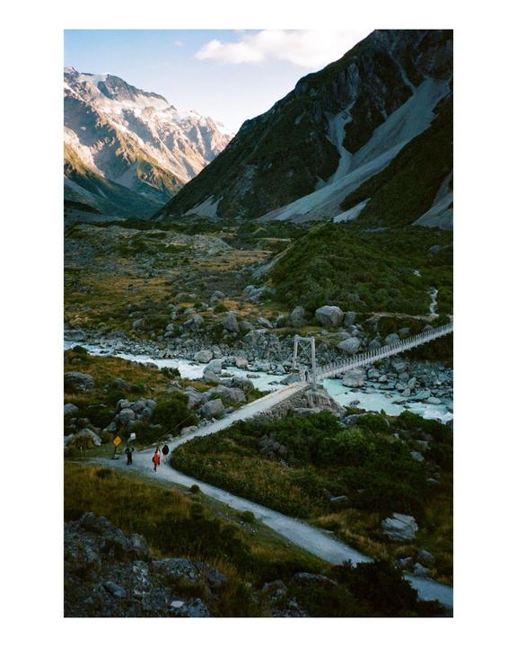 Aoraki Mount Cook, New Zealand | Olympus XA2 + Nikon FE w/ Nikkor 105mm f/2.5 AI-S | Portra 400