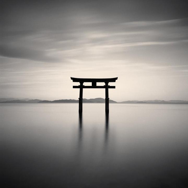 Torii Gate, Biwa Lake, Japan. 503cx, Acros.