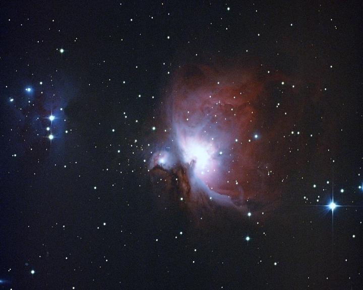 The Orion Nebula | 8" reflector telescope (f/5), Nikon FM, Ektachrome 100