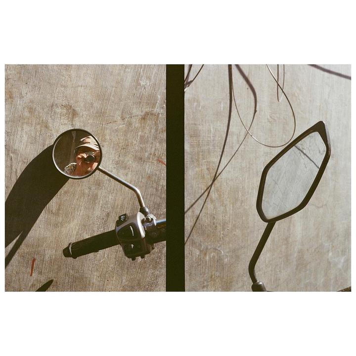 Self Portrait, Half Frame Olympus Pen F, 38mm, Kodak Ultra 400