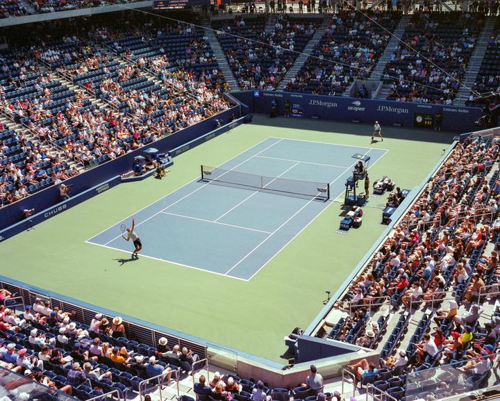 The US Open photographed with a Mamiya 7, 80mm lens, and Kodak Portra 400.