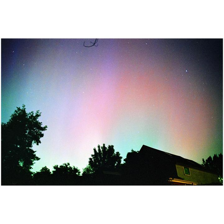 Aurora Borealis shot from my backyard in NE Portland! Nikon F6 | Portra 400