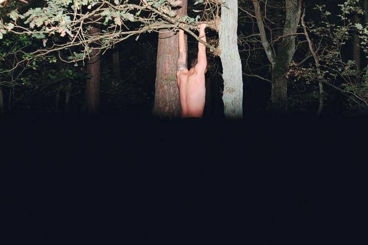 Image "cut in half" while shooting with flash in pitch black. Figured the shutterspeed was too high for the flash, looking for other opinions so I don't waste another roll. [Chinon CX, Pentacon 35mm f/1.8, Kodak Gold 200, with Regula Variant 35TC flash]