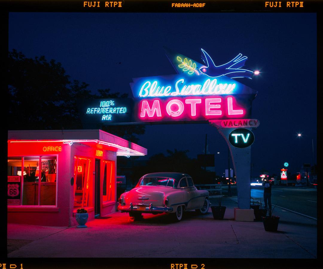 Route 66 stay [Fujichrome RTPII, P67II + ISCO 110mm f2]