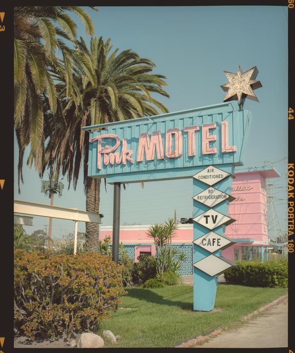 Pink Motel · Mamiya 7ii 80MM · Kodak Portra 160